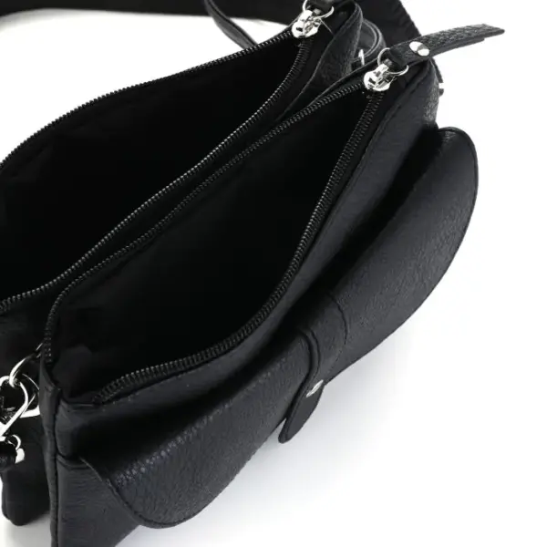 Crossbody Tas met Geborduurde Band - Afbeelding 4