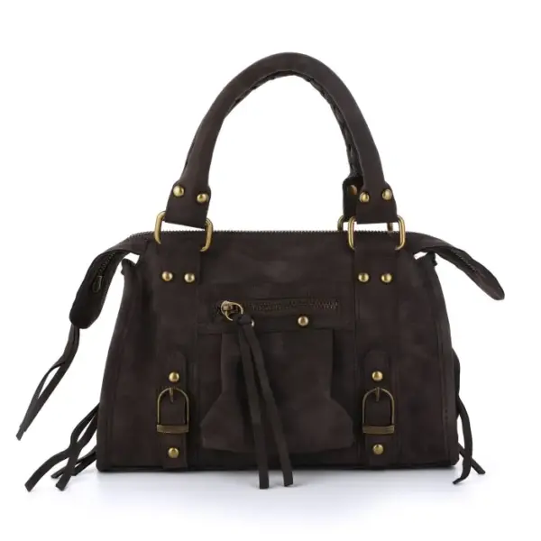 Handtas met Vintage Studs en Ritsdetails - Afbeelding 3