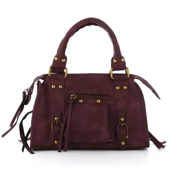 Handtas met Vintage Studs en Ritsdetails - Afbeelding 6