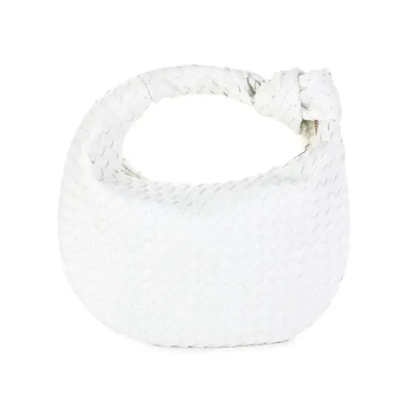 Gevlochten Handtas met Knoopdetail - Afbeelding 4