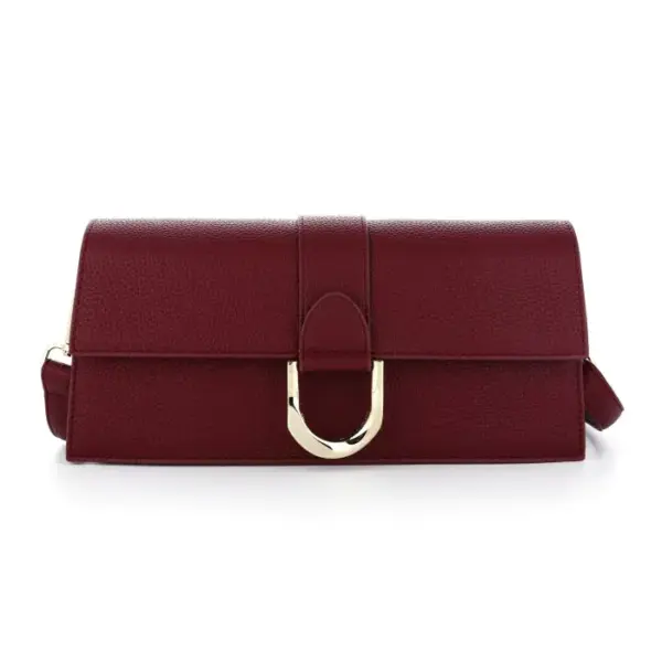 Luxe Clutch met Gouden D-Sluiting - Afbeelding 5