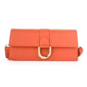 Luxe Clutch met Gouden D-Sluiting
