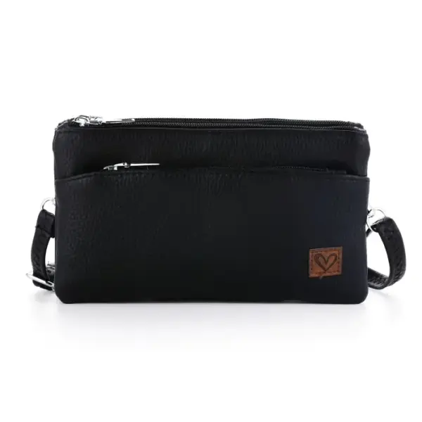 Crossbody Tas met Dubbele Ritsvakken - Afbeelding 5