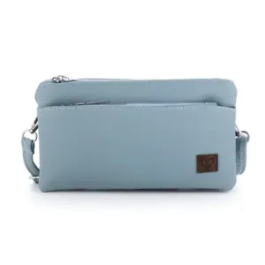 Crossbody Tas met Dubbele Ritsvakken
