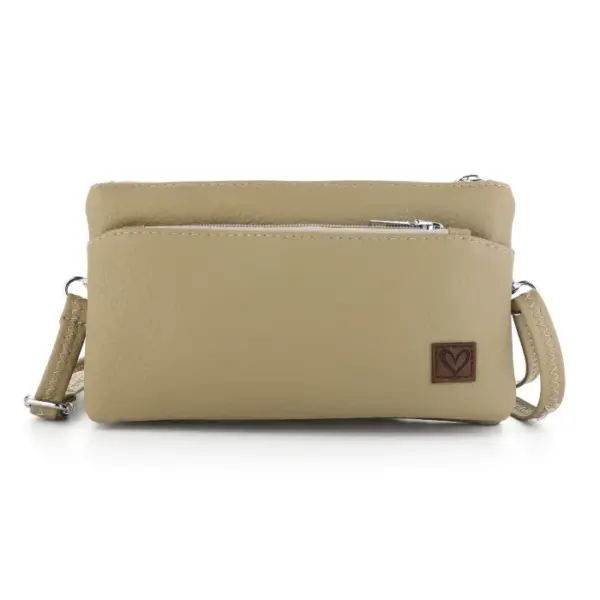 Crossbody Tas met Dubbele Ritsvakken - Afbeelding 3