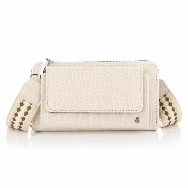 Croco Portemonnee met Luxe Schouderband - Afbeelding 3