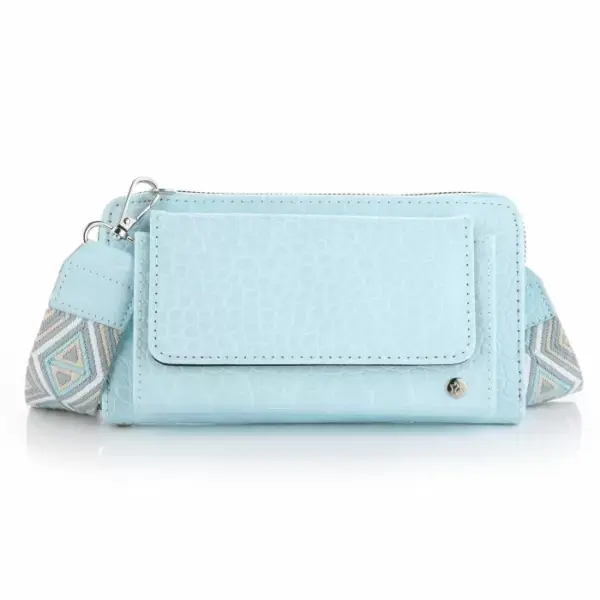 Croco Portemonnee met Luxe Schouderband - Afbeelding 5