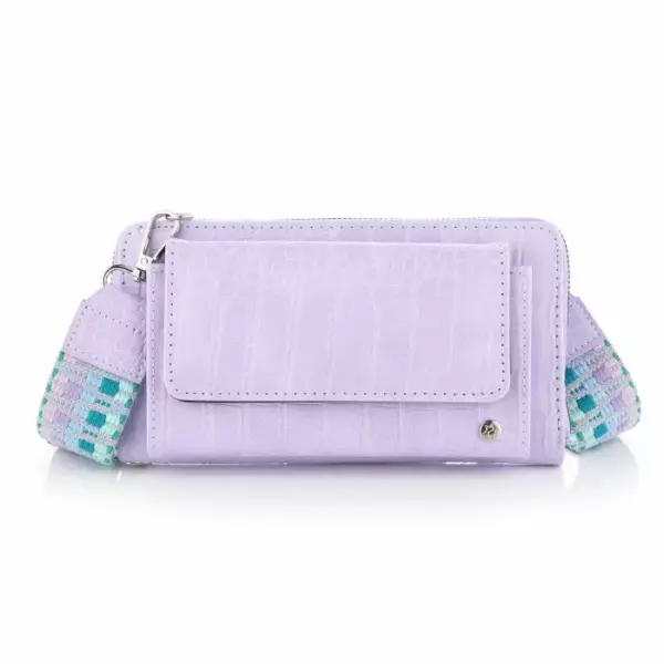 Croco Portemonnee met Luxe Schouderband - Afbeelding 2