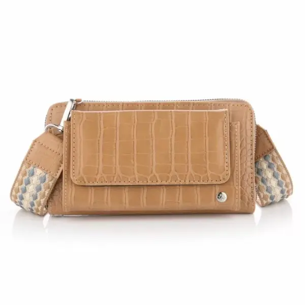 Croco Portemonnee met Luxe Schouderband - Afbeelding 6