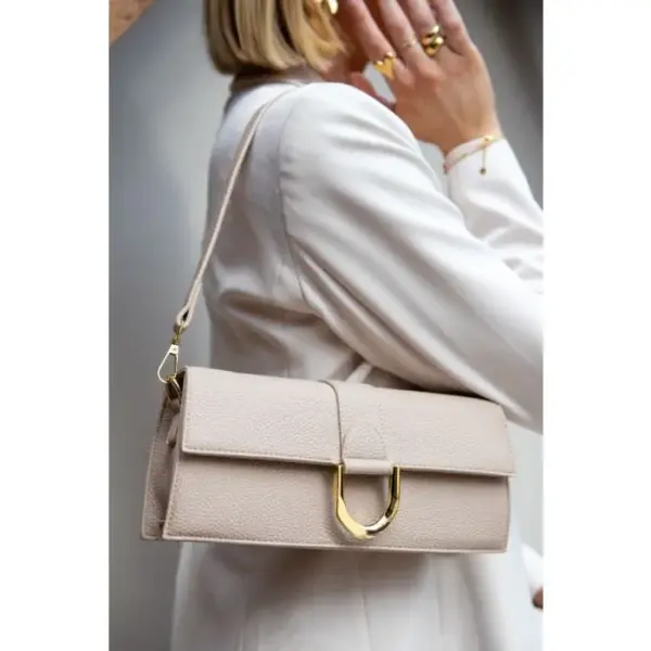 Luxe Clutch met Gouden D-Sluiting - Afbeelding 2