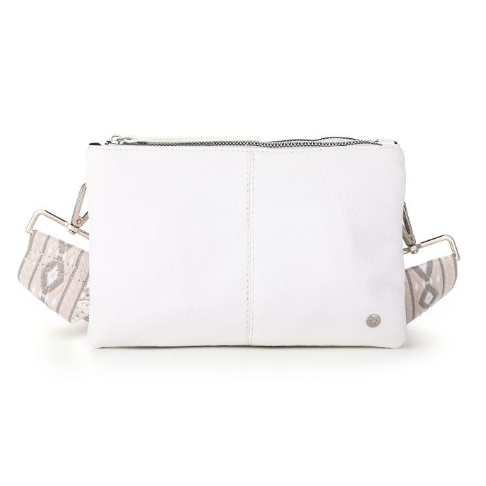 Crossbodytas met brede geweven schouderband - Afbeelding 8