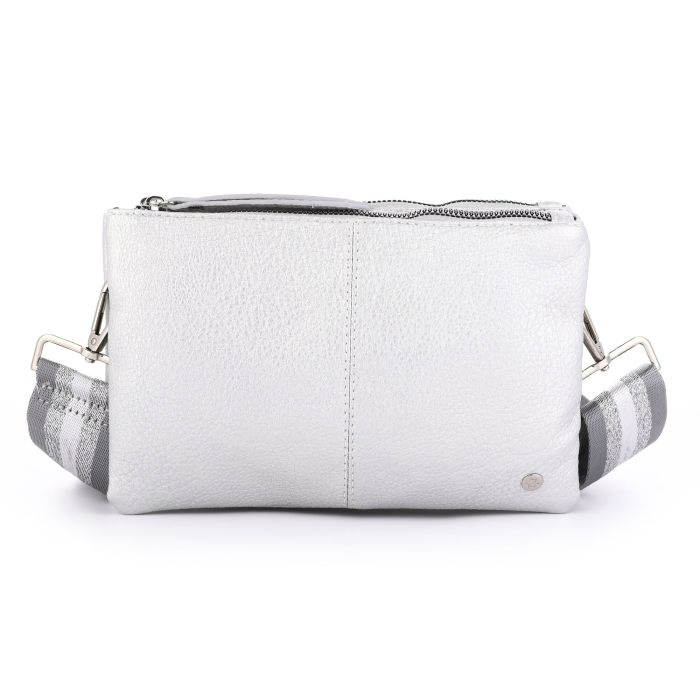 Crossbodytas met brede geweven schouderband - Afbeelding 6