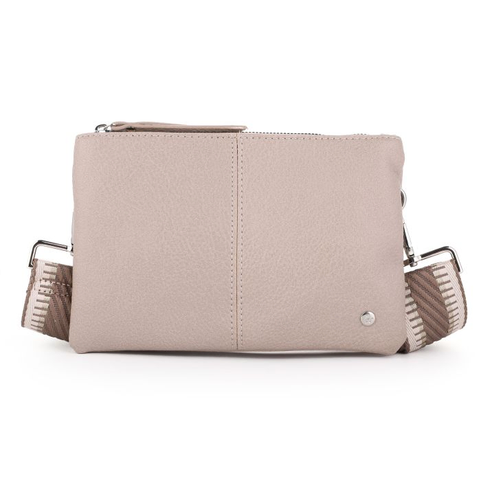Crossbodytas met brede geweven schouderband - Afbeelding 7