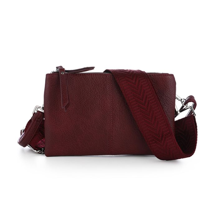 Crossbodytas met brede geweven schouderband - Afbeelding 10